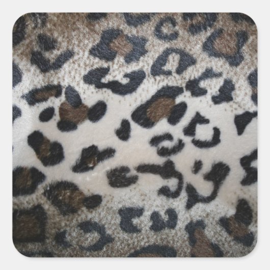 Sticker Carré Motif léopard (Devant)
