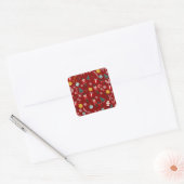 Sticker Carré Motif magique Nutcracker (Enveloppe)