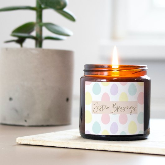 Sticker Carré Motif moderne Pastel Egg | Bonne Pâques