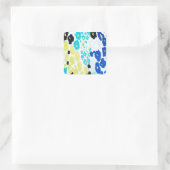 Sticker Carré Motif moderne tendance Leopard (Sac)