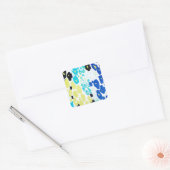 Sticker Carré Motif moderne tendance Leopard (Enveloppe)