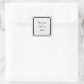 Sticker Carré Motif Patchwork Gris (Sac)