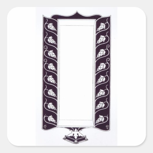 Sticker Carré Motif, probably from 'Le Mort d'Arthur', c (Devant)