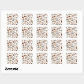 Sticker Carré Motif Seashell (Feuille)