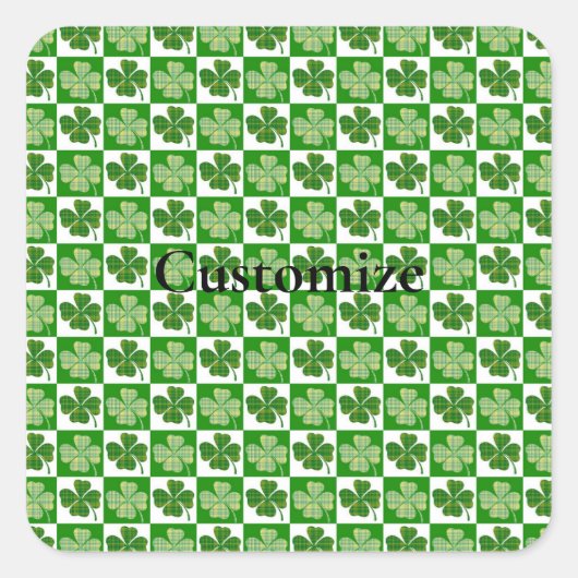 Sticker Carré Motif shamrock Thunder_Cove (Devant)