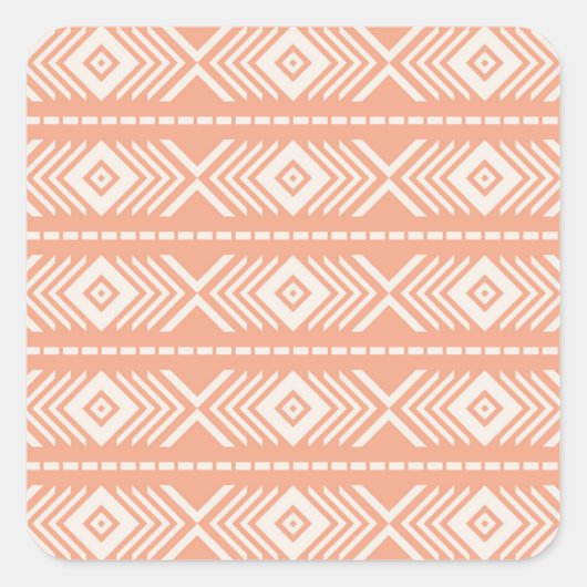 Sticker Carré Motif tribal (Devant)