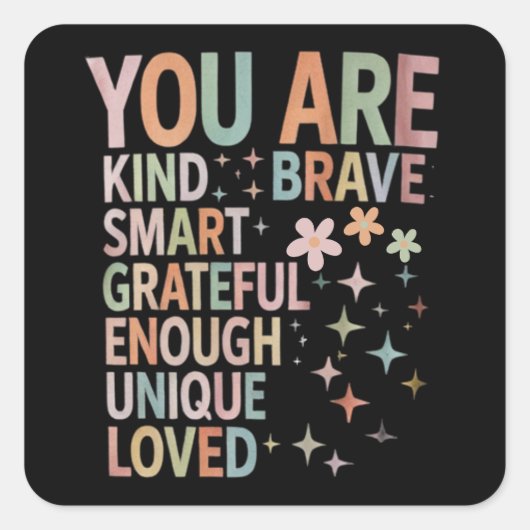 Sticker Carré Motivation de l'enseignant Premier jour Retour à l (Devant)