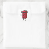 Sticker Carré Motivation de six pack (Sac)