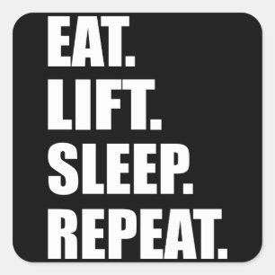 Sticker Carré Motivation gym