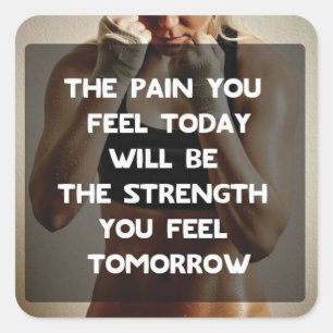 Sticker Carré Motivation gym