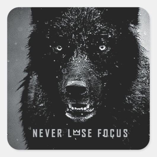 Sticker Carré Motivation gym (Devant)