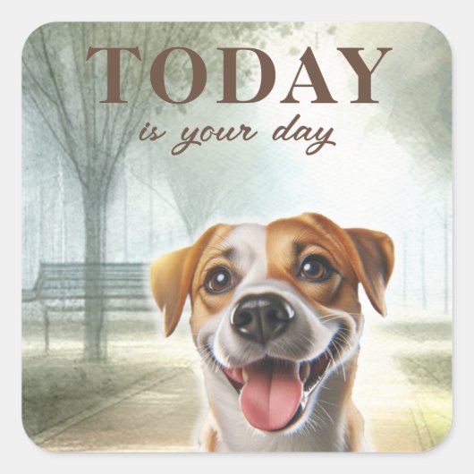 Sticker Carré Motivation inspirante (Devant)