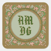 Sticker Carré Moto jésuite de St Ignace (BK 50 ; Latin Abbrev.) (Devant)