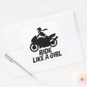 Sticker Carré Moto pour filles (Enveloppe)