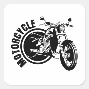 Sticker Carré Motorcycle