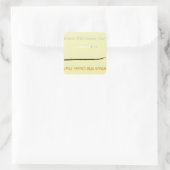 Sticker Carré Mots de légende : Qui vous choisira? (Sac)