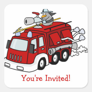 Sticker Carré Mots faits sur commande de fête d'anniversaire de