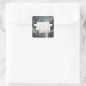 Sticker Carré Mots Motivationnels - Lutte et succès (Sac)