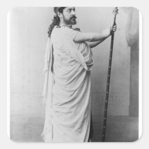 Sticker Carré Mounet-Sully comme Oedipus dans 'Oedipus Rex'