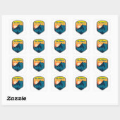 Sticker Carré Mount Elbrus Russia Sunrise (Feuille)