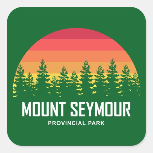 Sticker Carré Mount Seymour Provincial Park (Devant)