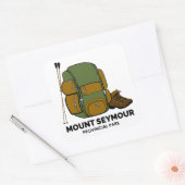 Sticker Carré Mount Seymour Provincial Park Backpack (Enveloppe)