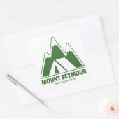 Sticker Carré Mount Seymour Provincial Park Mountains Camping (Enveloppe)