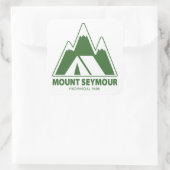 Sticker Carré Mount Seymour Provincial Park Mountains Camping (Sac)