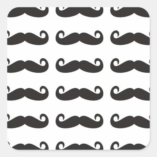 Sticker Carré Moustache (Devant)