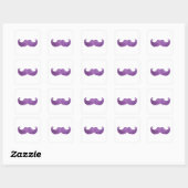 Sticker Carré Moustache pourpre de Bling (graphique de parties (Feuille)