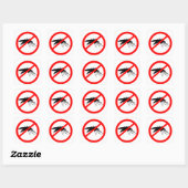Sticker Carré Moustique (Feuille)