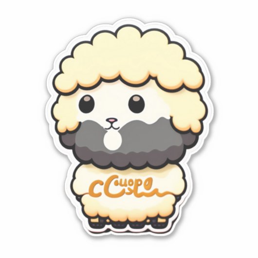 Sticker Carré mouton (Devant)