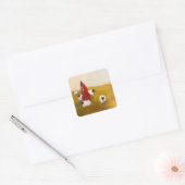 Sticker Carré Mouton Fusée (Enveloppe)