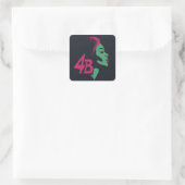 Sticker Carré Mouvement 4B (Sac)