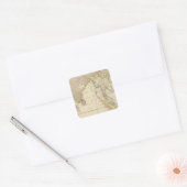 Sticker Carré Moyen Asie (Enveloppe)