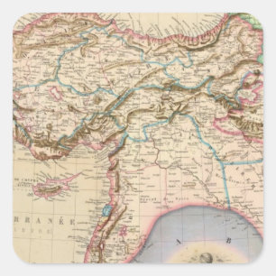 Sticker Carré Moyen-Orient, Turquie, Syrie, Asie