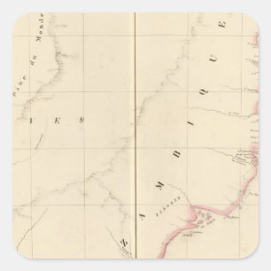 Sticker Carré Mozambique Afrique 47