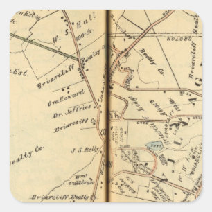 Sticker Carré Mt. Agréable, New York