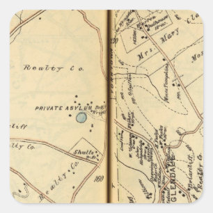 Sticker Carré Mt. Agréable, New York 2