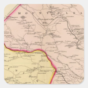 Sticker Carré Mt agréable, Ossining, New York