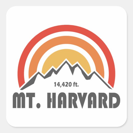 Sticker Carré Mt. Harvard (Devant)