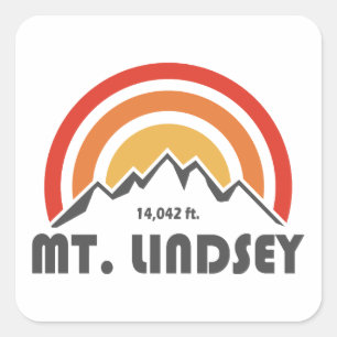 Sticker Carré Mt. Lindsey