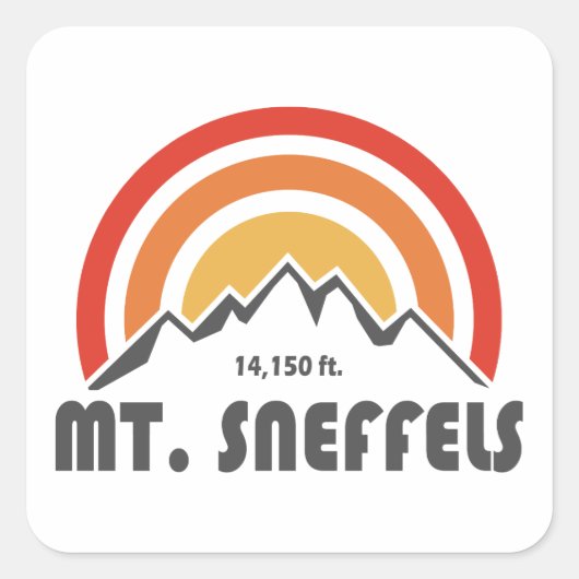 Sticker Carré Mt. Sneffels (Devant)