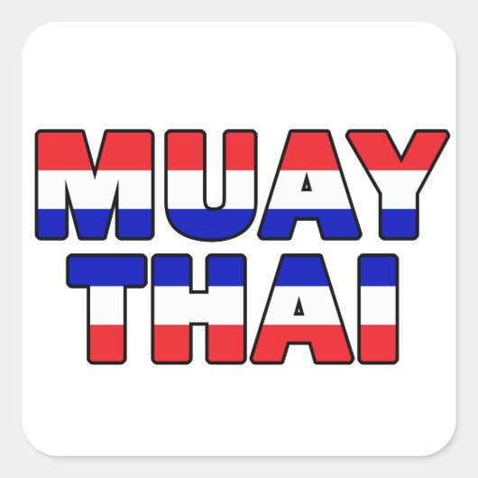Sticker Carré Muay Thai (Devant)