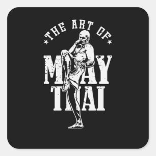 Sticker Carré Muay Thai "The Art of Muay Thai"