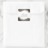 Sticker Carré Muhammad rasulu-ALLAH Calligraphie arabe moderne (Sac)