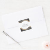 Sticker Carré Muhammad rasulu-ALLAH Calligraphie arabe moderne (Enveloppe)