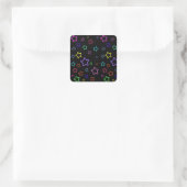 Sticker Carré Multicolored Starry Night (Sac)