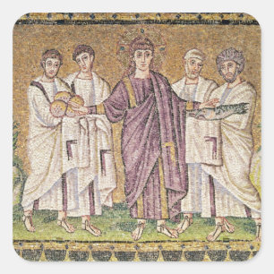 Sticker Carré Multiplication du pain et des poissons