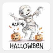 Sticker Carré Mummy Moves - Halloween Bonjour dans les enveloppe (Devant)